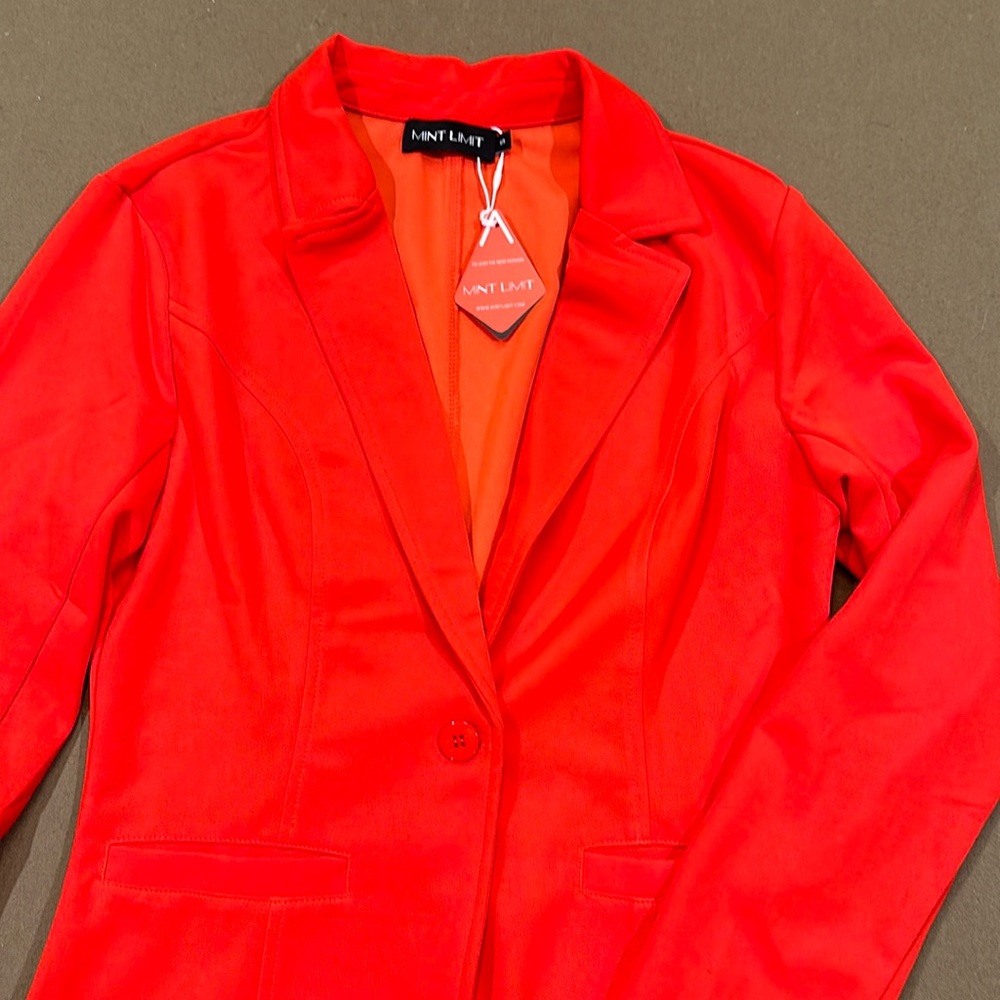 Red lightweight blazer